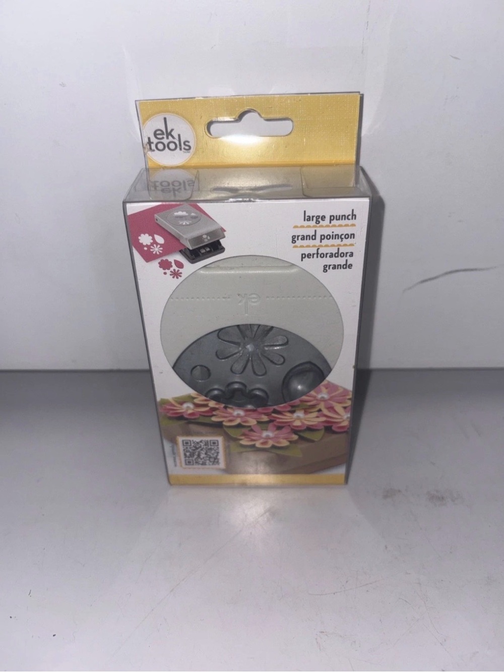 ek tools Large Flower Punch - White & Gray